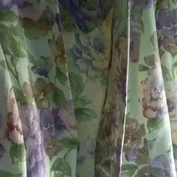 Women Alfred Dunner floral blazer jacket L chartreuse green Spring fall leisure - Picture 6 of 11